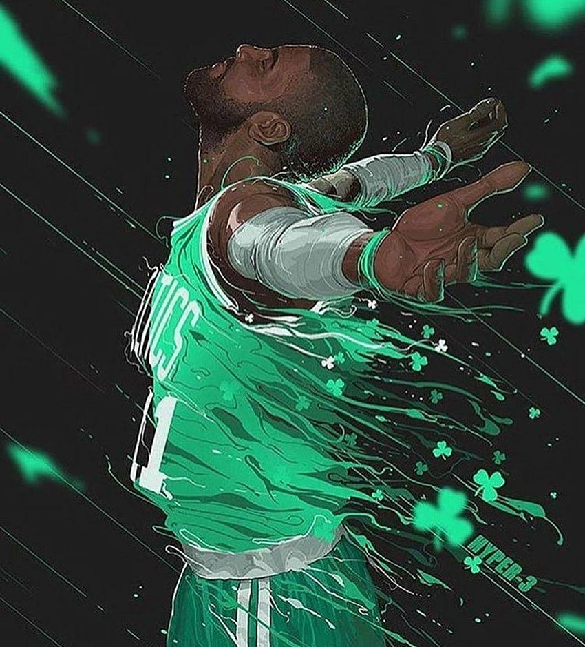 Kyrie Irving bearbeiten Boston Celtics, Kyrie Irving Boston Celtics HD-Handy-Hintergrundbild