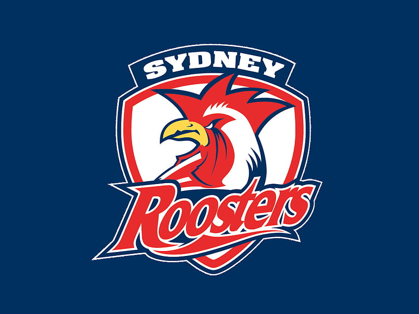 Niebieskie logo Sydney Roosters, drużyny nrl Tapeta HD