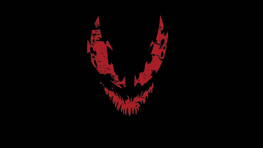 Carnage, venom logo HD wallpaper