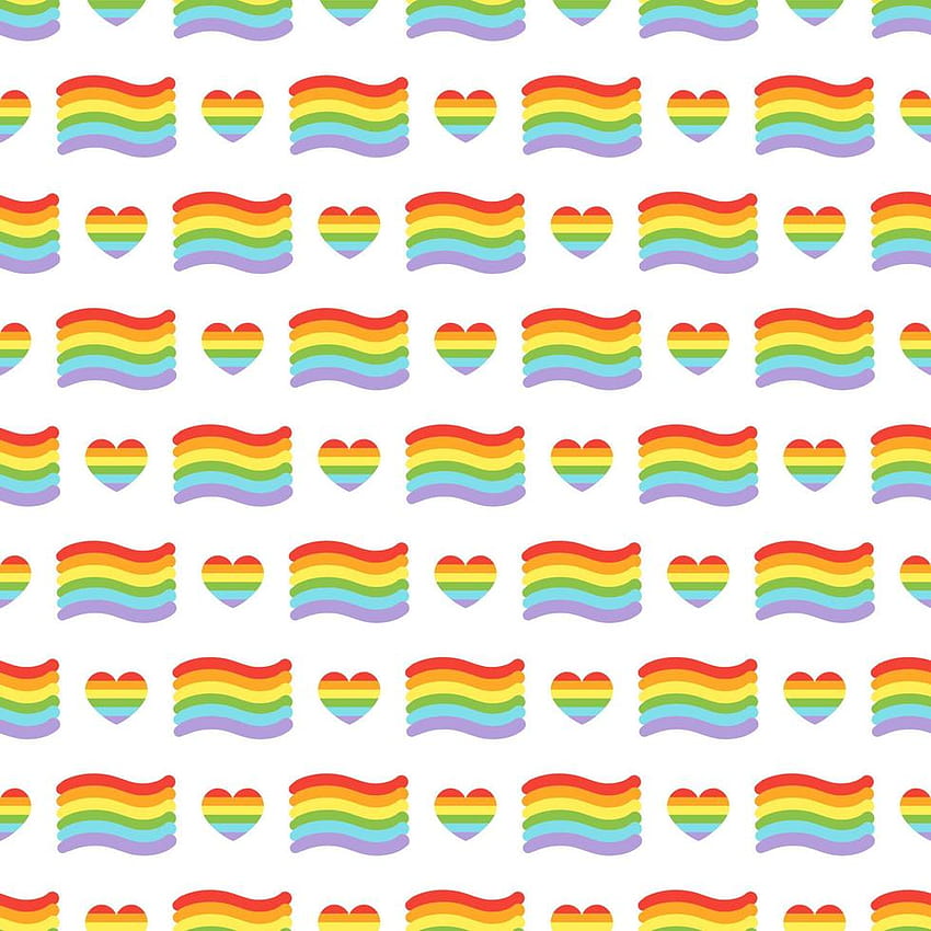 Vektor-Stolz-Doodle-nahtloses Muster. LGBT-Herzen mit Regenbogen. Schwulenparade, Symbol für LGBTQ-Rechte. Hintergrund, Geschenkpapier, Tütenvorlage, isolierter Druck auf Weiß 4988757 Vektorgrafiken bei Vecteezy HD-Handy-Hintergrundbild