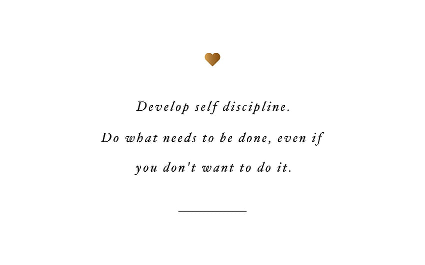 Develop Self Discipline, aesthetic laptop white HD wallpaper