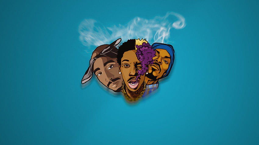 2Pac, Wiz Khalifa, Snoop Dogg, Rap, Hip hop, Musique, Makaveli, wiz khalifa snoop dogg background Fond d'écran HD