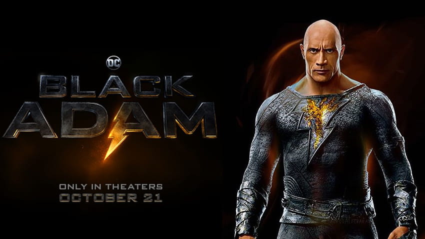Lanzamiento del primer póster oficial del protagonista de Dwayne Johnson 'Black Adam', ¡el tráiler sale hoy!, la película Black Adam 2022 fondo de pantalla