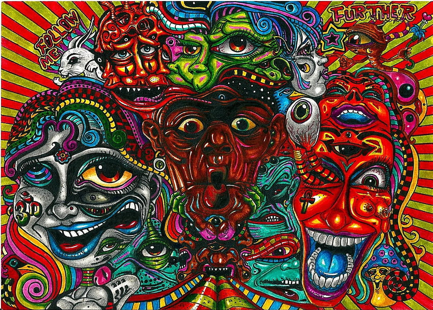 Acid Trip ·①, acid backgrounds HD wallpaper