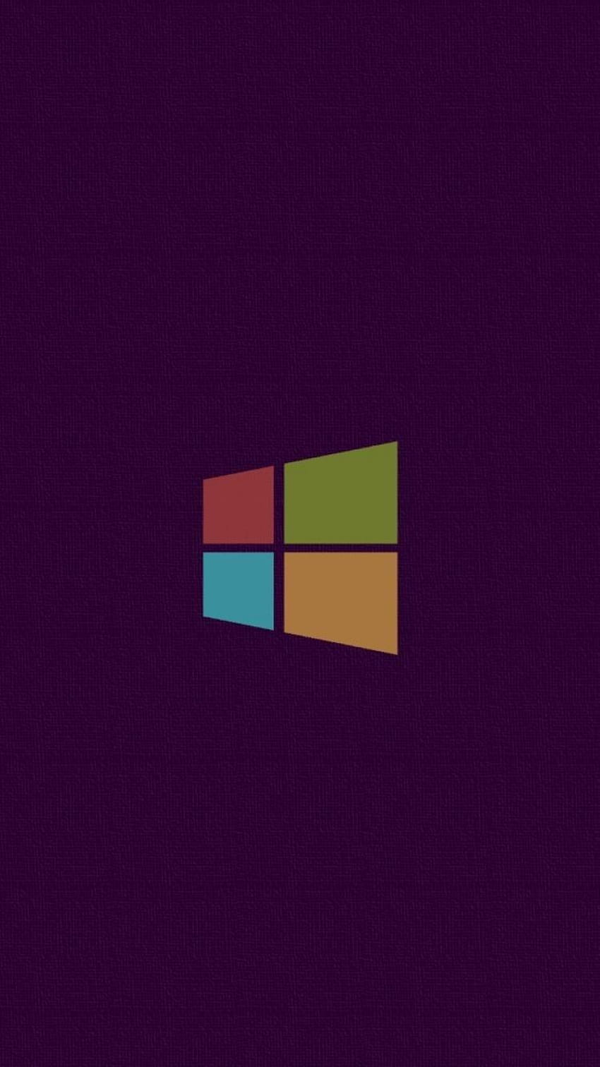Minimalistyczne logo Windows 8 proste tła fioletowe, tło jabłko Windows 8 Tapeta na telefon HD