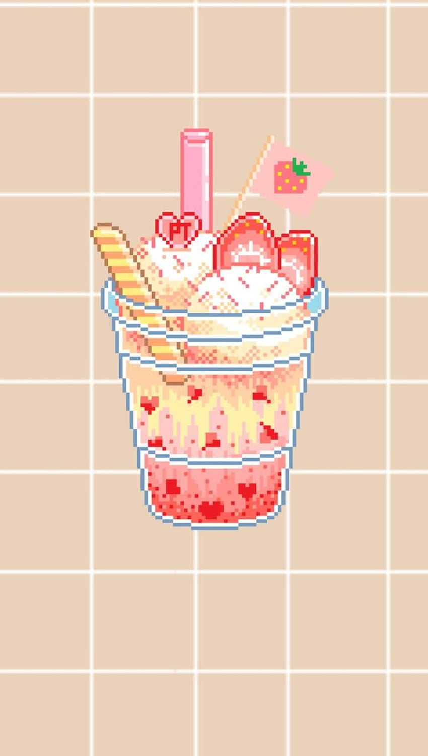 Ice cream by DokiDokiChiaki, cream aesthetic HD phone wallpaper