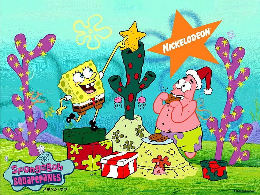 กลุ่มคริสต์มาส Spongebob ฤดูร้อน Spongebob วอลล์เปเปอร์ HD