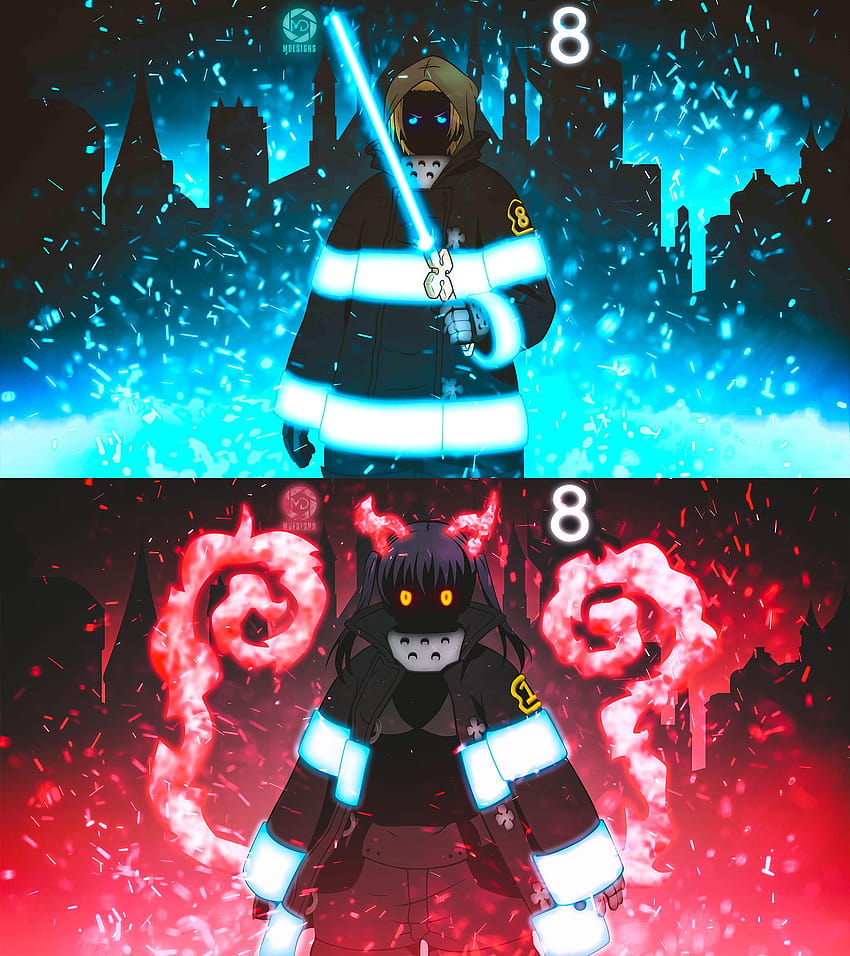 I decided to make some more Fire Force , after the good feedback I got from the last ones it got me all fired up : firebrigade, arthur fire force HD phone wallpaper