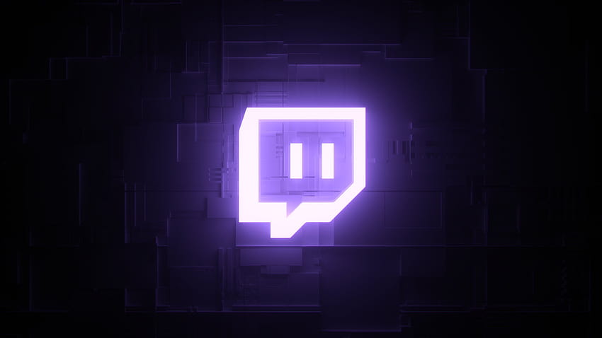 Neon Twitch, banner de contração papel de parede HD