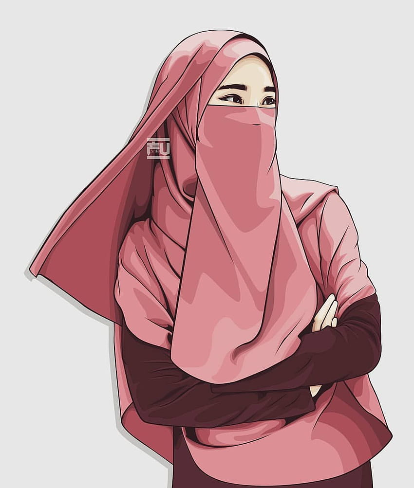 Linda caricatura de niña musulmana islámica: Banglafeeds, caricatura de niña musulmana con familia fondo de pantalla del teléfono