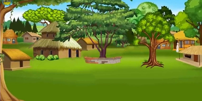 Scenery of cartoon village in 2021 HD wallpaper