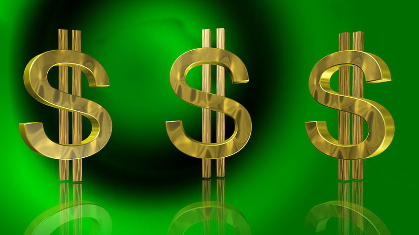 เครื่องหมายเงิน สีเขียว ดอลลาร์ สกุลเงิน ข้อความ แบบอักษร เงินสีเขียว วอลล์เปเปอร์ HD