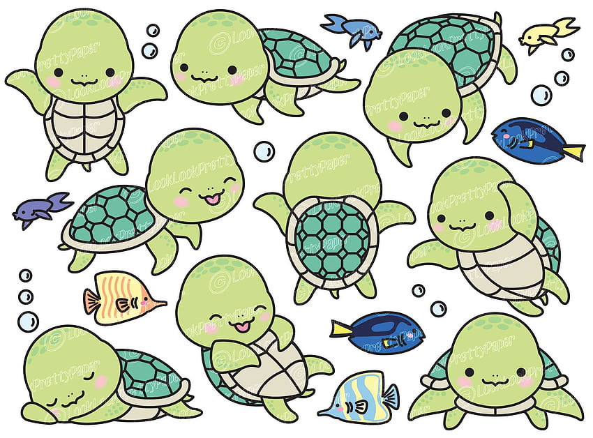 Premium Vector Clipart Kawaii Turtle Cute Turtle Clipart HD wallpaper