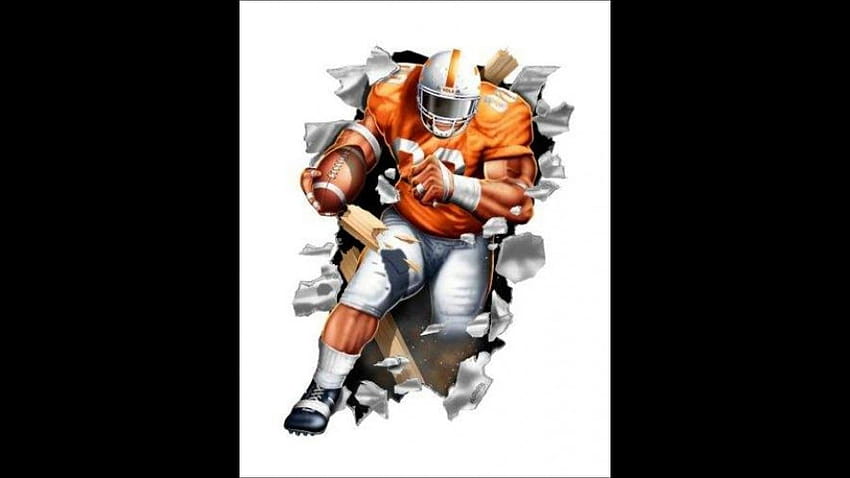 Tennessee College-Football-Spieler-Clipart HD-Hintergrundbild