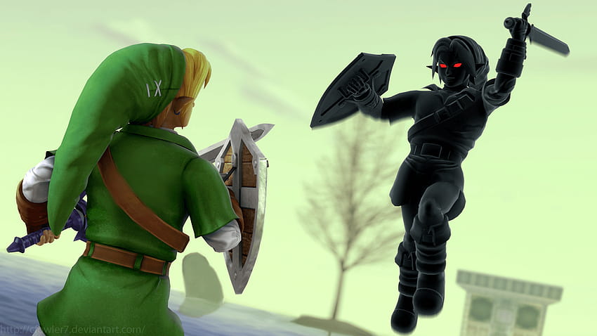 Why the Water Temple in Ocarina of Time is a great dungeon, dark link vs link HD wallpaper