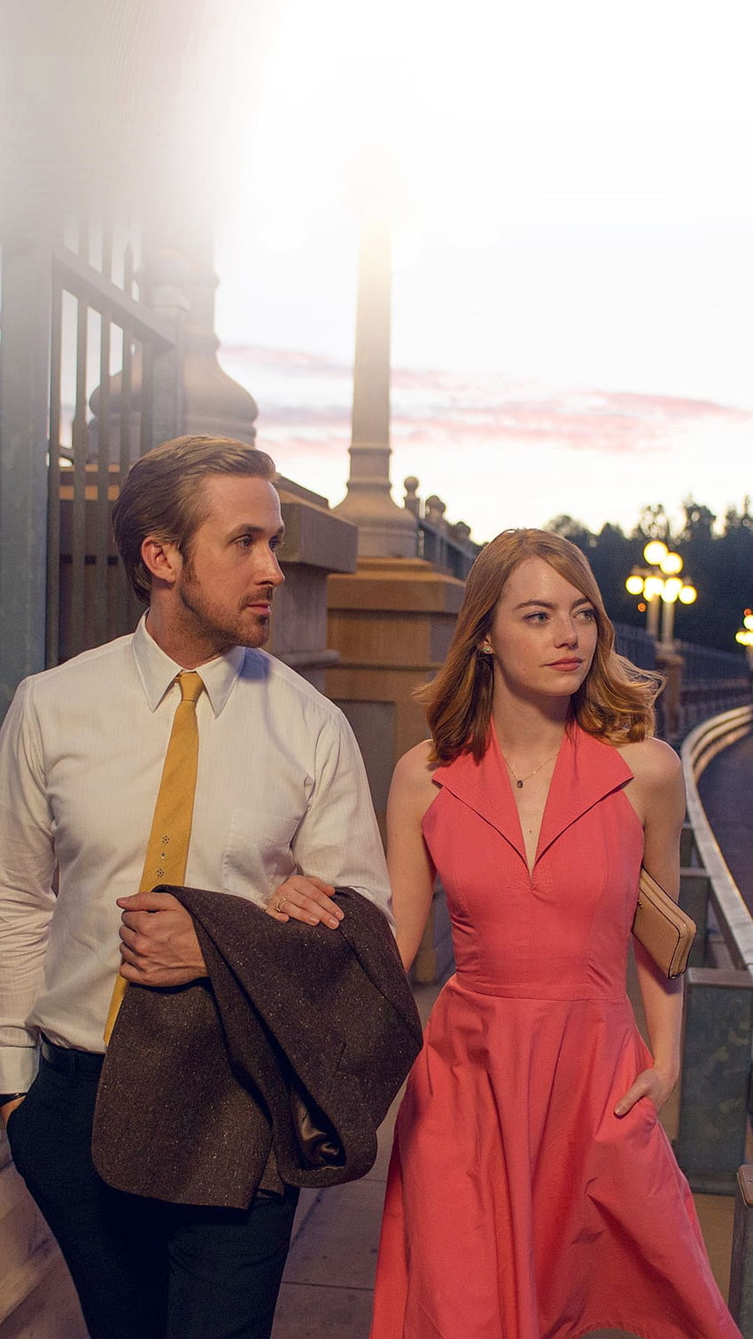 Lalaland Ryan Gosling Emma Stone Red Film iPhone 8, emma stone android HD phone wallpaper