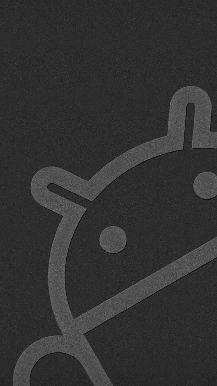 100 идеи за лого на Google Android, черно лого на Android HD тапет за телефон
