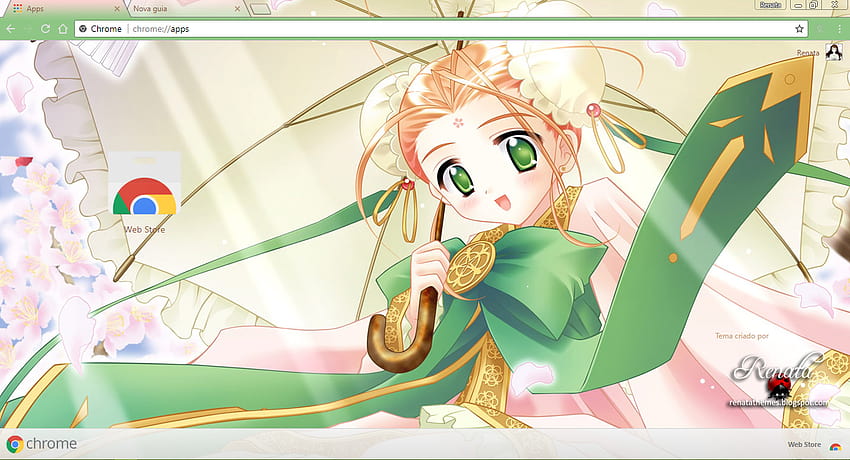Cute Anime Girl Google Chrome Theme, chrome anime HD wallpaper | Pxfuel