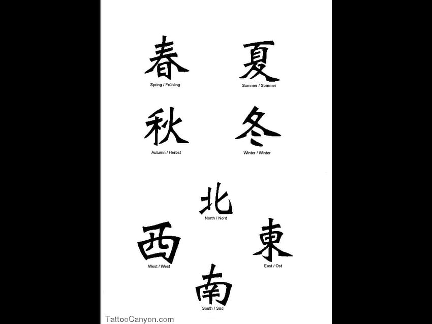 chinese writing love tattoo
