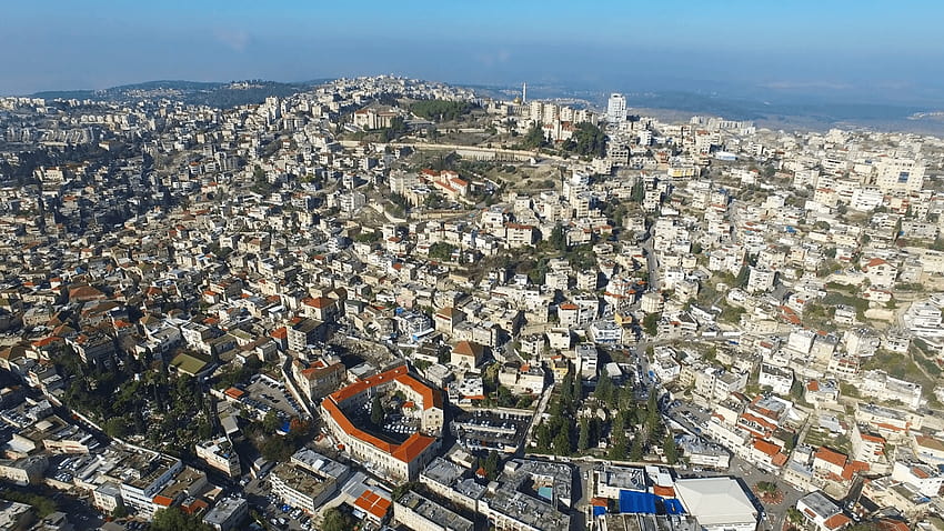 Aerial view of Nazareth, Israel Stock Video Footage, nazareth israel HD wallpaper