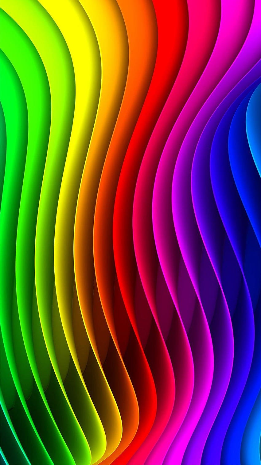 Wavy Rainbow Abstract, abstract wavy vibrant HD phone wallpaper