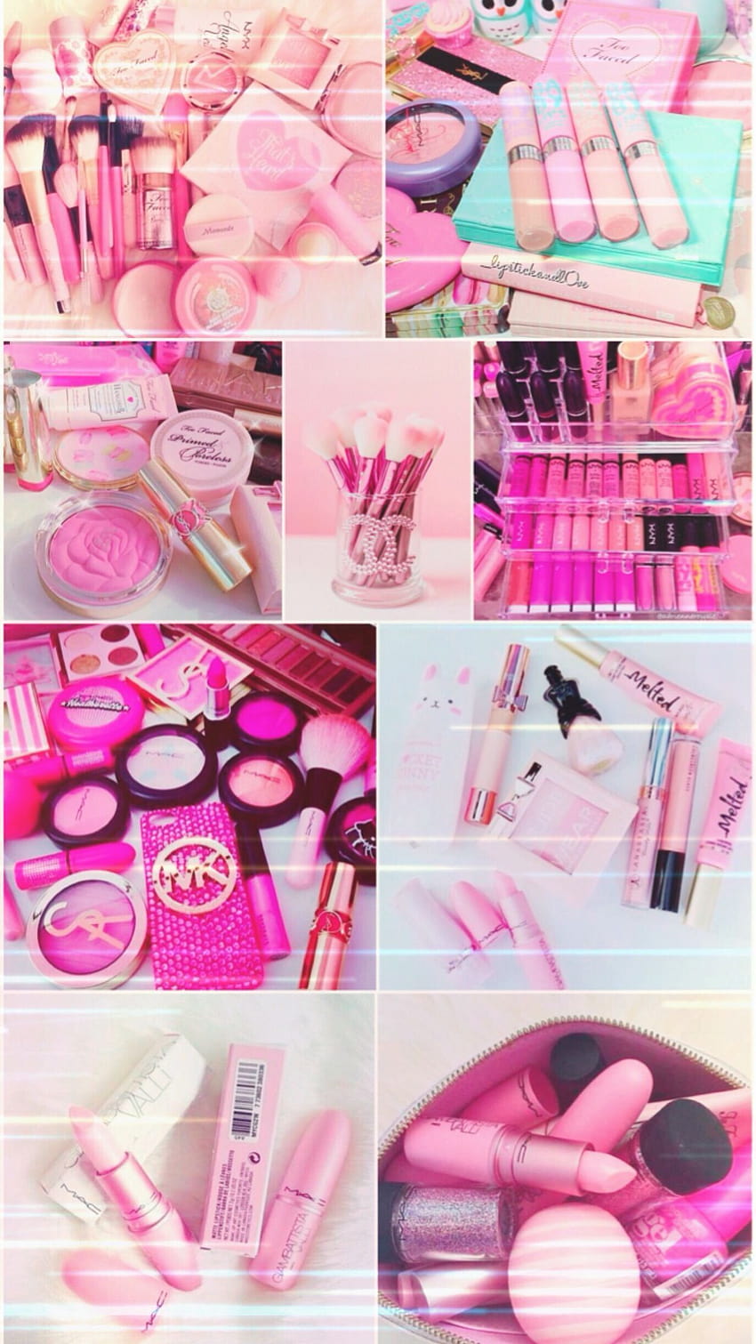 Pink Makeup, makeup kit HD phone wallpaper