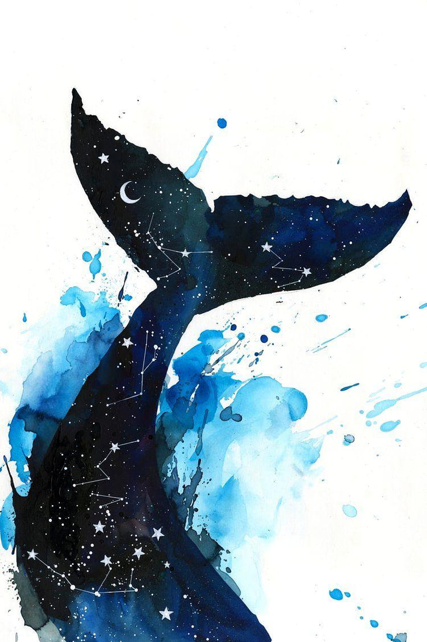 Cosmic Whale by Lora Zombie, spirit animals HD phone wallpaper
