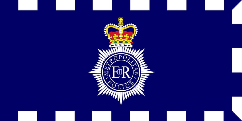 Знаме на столичните полицейски сили от a01421, лого на полицията HD тапет