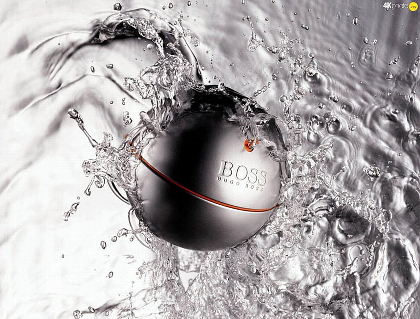 water, perfume, Hugo Boss, bowl HD wallpaper