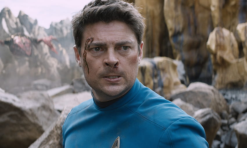 Spoilers de Star Trek Beyond: Karl Urban revela qual cena do trailer vem do final do filme, ossos do filme de Star Trek papel de parede HD