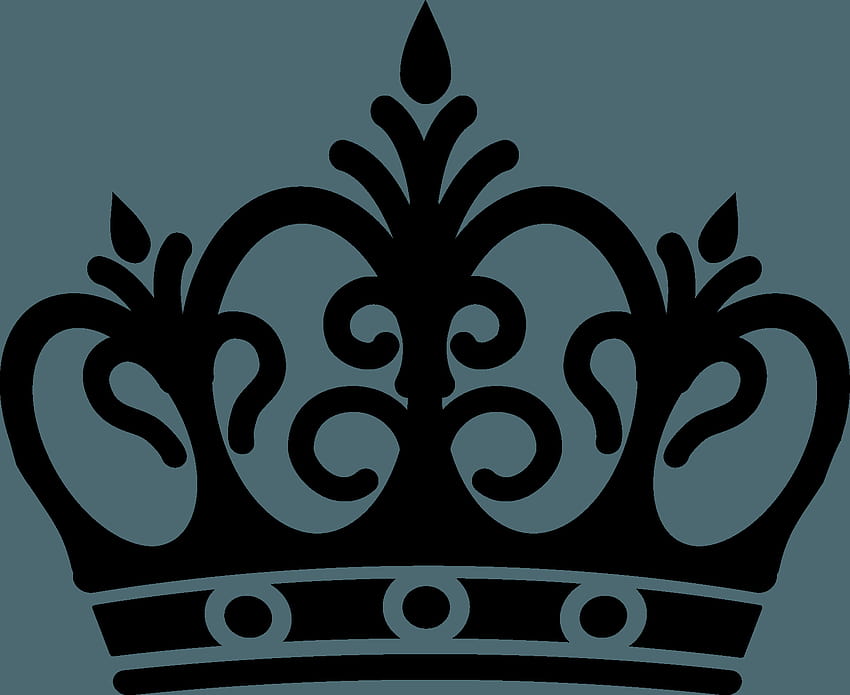 Queen Crown Drawing Group с 8 елемента, черни дами HD тапет