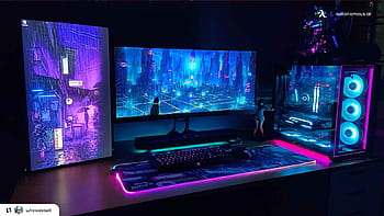 Pc gaming setup Wallpapers Download