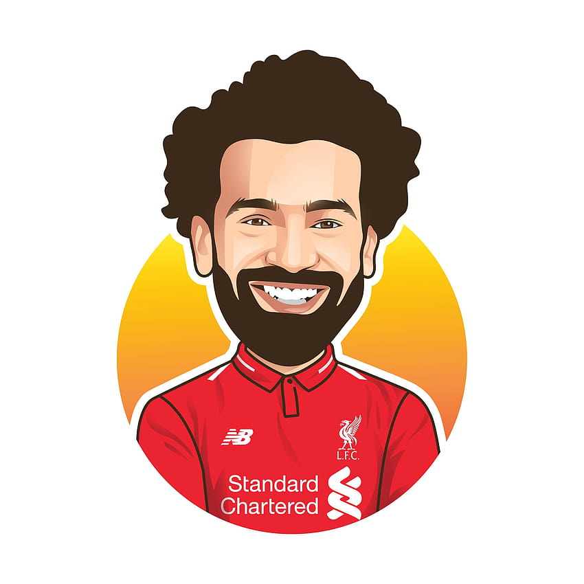 Mo Salah., Mohamed Salah anime Tapeta na telefon HD