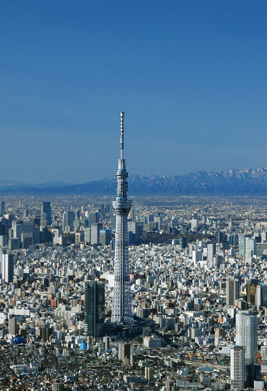 Skytree & Around, токийско небесно дърво HD тапет за телефон
