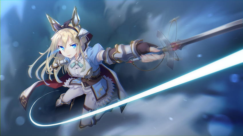 anime fighter girl with sword