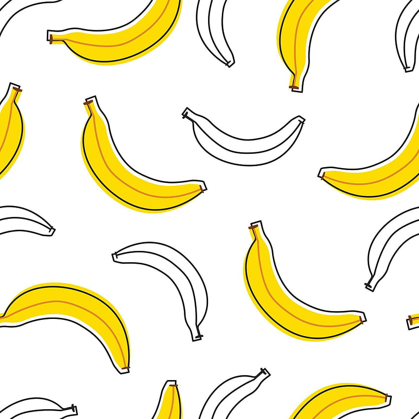 Fruit backgrounds for kids Banana seamless pattern, hand drawn design ...