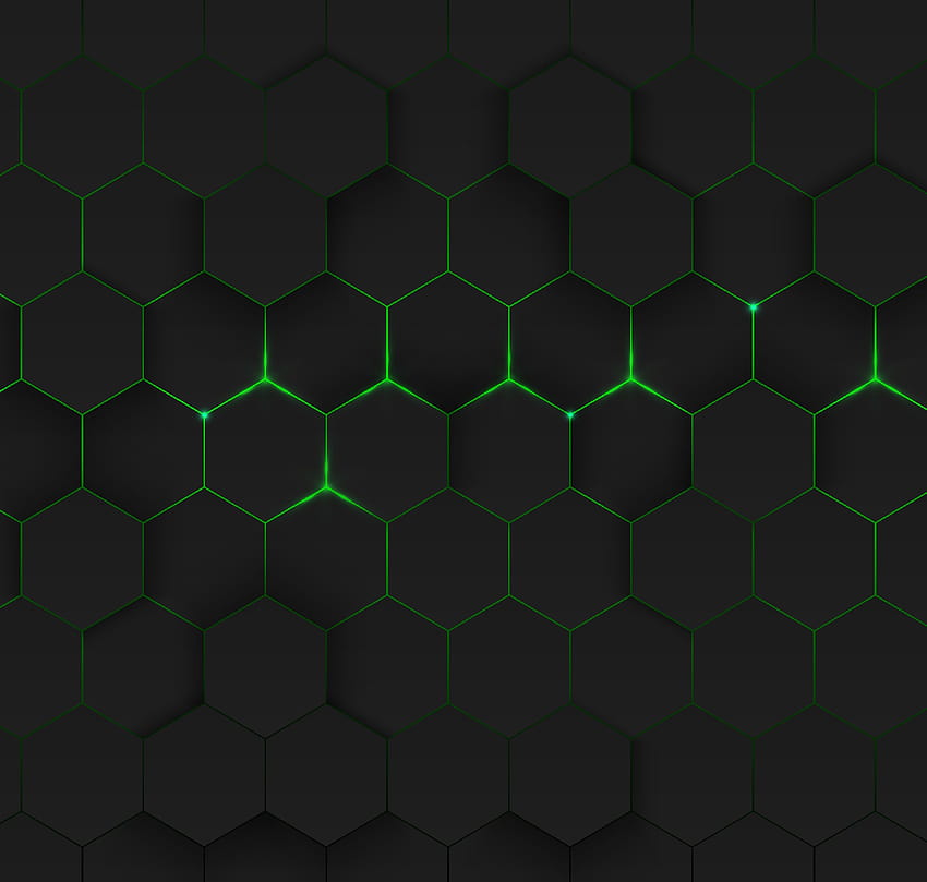 Abstract green hexagonal backgrounds Futuristic technology concept 2868102 Vector Art at Vecteezy HD wallpaper