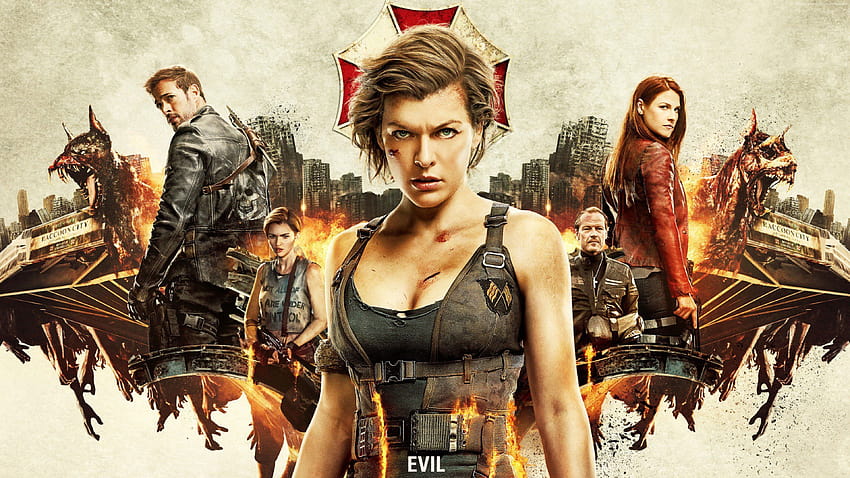 Milla Jovovich'in en iyi filmleri Resident Evil: Son Bölüm HD duvar kağıdı