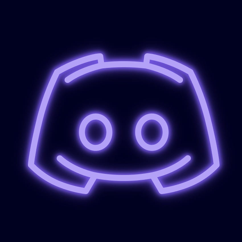 Ícone de discórdia neon, logotipo da discórdia Papel de parede de celular HD