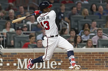 Atlanta Braves' Ronald Acuña, Jr. at Marietta HS youth baseball camp