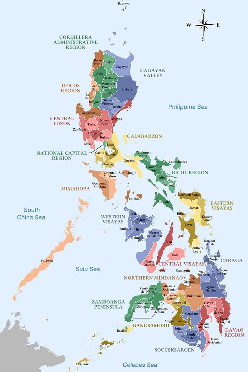 Mappa delle Filippine Sfondo del telefono HD