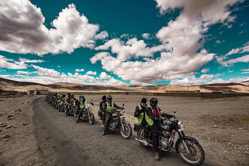 Voyage à vélo au Ladakh, vélo Fond d'écran HD