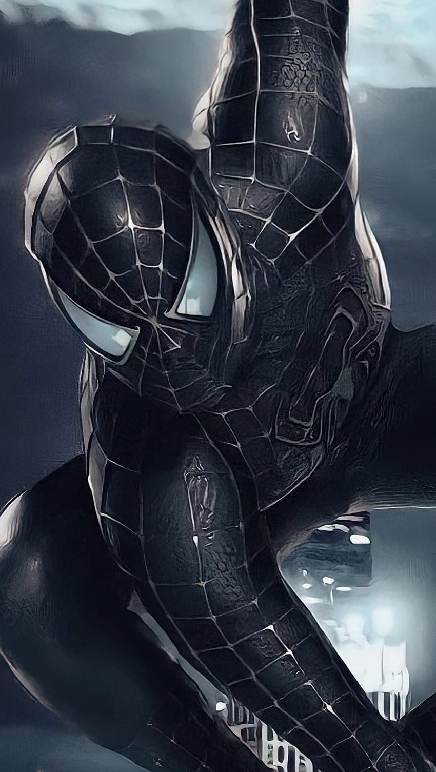 Spider Man with black suit Ultra ID:7825, black costume spider man HD phone  wallpaper | Pxfuel