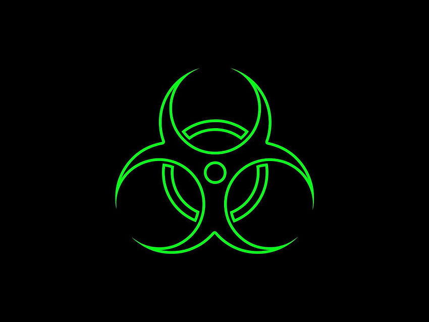 Box: BioHazard, radiation logo HD wallpaper