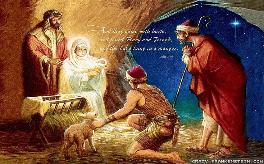 Christmas Nativity Scene, christmas manger HD wallpaper | Pxfuel