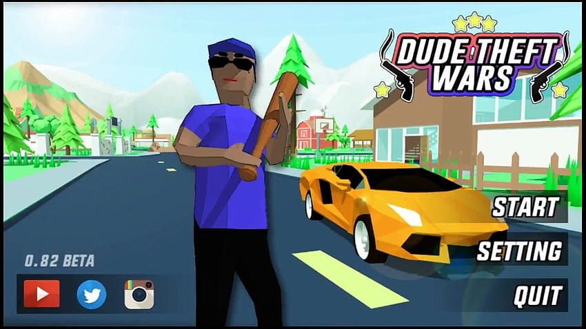 Dude Theft Wars 0.82b MOD Completo Remendado papel de parede HD