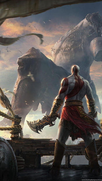 Kratos God of War Ragnarok 4K Phone iPhone Wallpaper 8181a