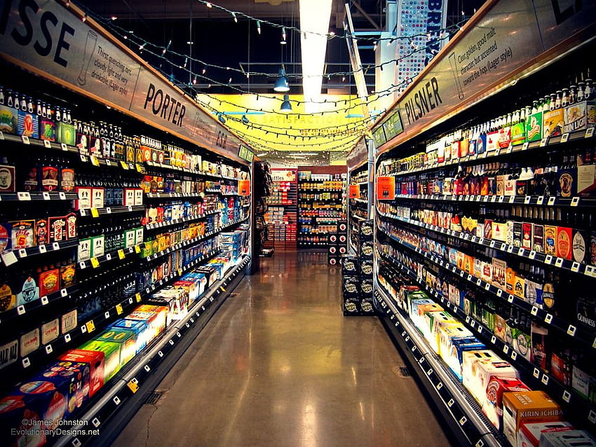 Supermarket posted by Zoey Tremblay, grocery store HD wallpaper