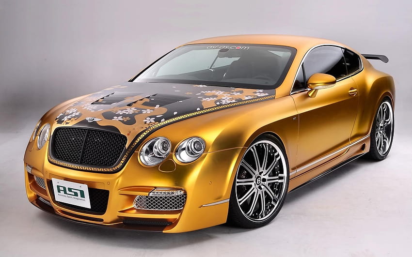 ASI Bentley Glod Bentley Cars in jpg format for, golden cars HD wallpaper