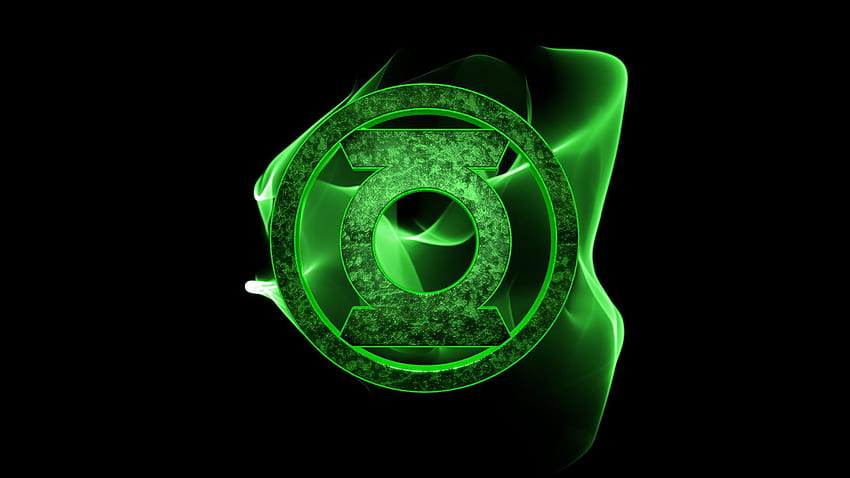 Лого на Green Lantern, DC Comics, Green Lantern, зелено, планета на зеления фенер HD тапет